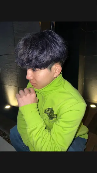 カラー メンズ 名古屋カラーモデル SOLAのヘアスタイル