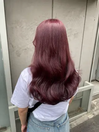 セミロング カラー 大人っぽ♡上品な暖色 ♡ブリーチなし♡のヘアスタイル