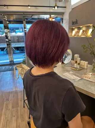 ショート カラー ブリーチ／ヘアセット 🪞🌙minamiのヘアスタイル