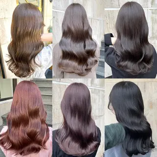 ロング カラー ブリーチなし✨艶髪 カラー𓃲YAGIのヘアスタイル