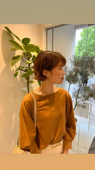 ショート パーマ/名古屋パーマ / コデラ ナナホのヘアスタイル