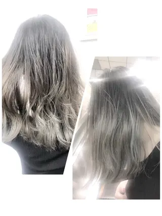 ミディアム カラー グレージュ/髪質改善 Yamato.hのヘアスタイル