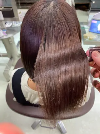 ミディアム カラー クロスパーマ🥇韓国 ヘア🇰🇷濵田航希のヘアスタイル