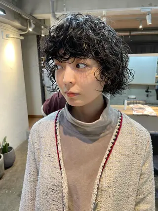 ショート パーマ 斎藤祐樹 /レイヤー/パーマのヘアスタイル