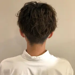 パーマ メンズ レイヤー/お顔まわり 暖色カラー🍑Amiのその他イメージ