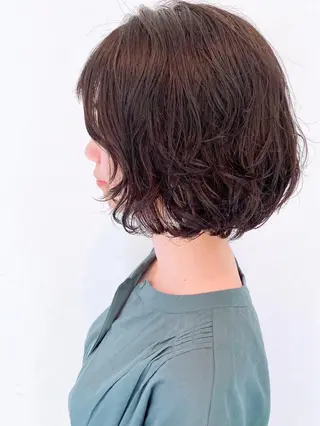 ショート カラー パーマ The book hand salon所属・伊藤 さやかのヘアスタイル