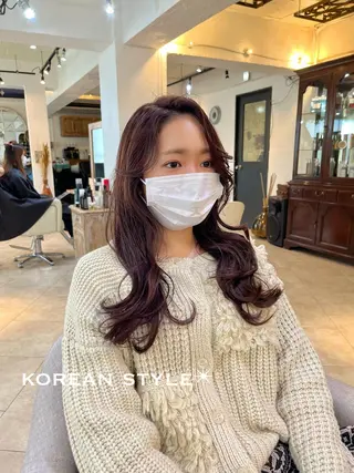 セミロング 本場の韓国ヘア 🇰🇷チ・ヨンジュのヘアスタイル
