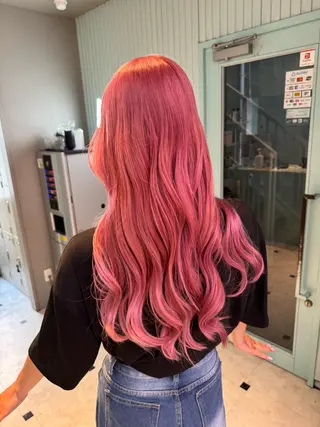 ロング カラー 🩷モテ髪＆透明感 🩷ミルクティー🩷のヘアスタイル