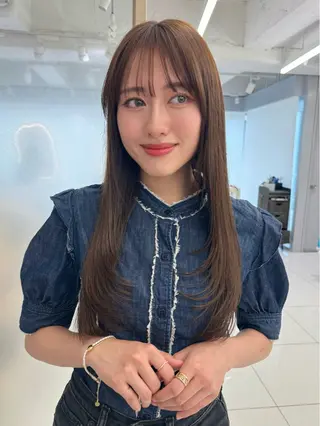 ロング 顔周り🇰🇷韓国 レイヤー/いづみ💞のヘアスタイル