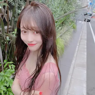 セミロング カラー ヘアアレンジ 外苑前NO.1艶髪 透明感カラーのヘアスタイル