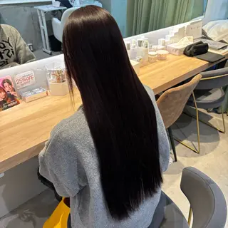 ロング カラー りあの🎀 /暖色カラー🍒のヘアスタイル