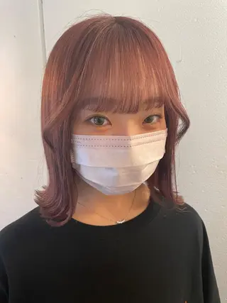 ミディアム カラー 京都美容師 塩のヘアスタイル