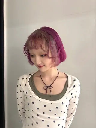 ショート カラー Lutia所属・mimi🩵ྀི 個性派カラー⑅ ⸝꙳のヘアスタイル