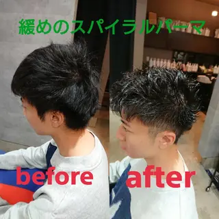 メンズ パーマ 浅野  勇貴のヘアスタイル