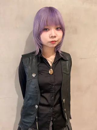 ミディアム カラー オタク特化🎀 顔まわり🎀ゆうなのヘアスタイル