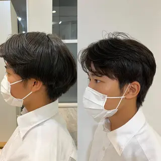 ショート 韓国ヘア レイヤーカットのヘアスタイル