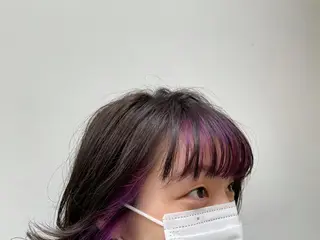 ショート カラー ヘアアレンジ g  hair design所属・土屋 紗也果のヘアスタイル