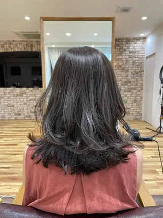 ミディアム YASUHIRO グレージュ/メンズのヘアスタイル