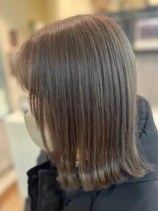 ミディアム カラー 髪質改善/艶髪カラー 関野文也のヘアスタイル