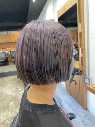 ショート カラー 🌿レイヤーボブ/パ ーマ🌿 木梨健太のヘアスタイル