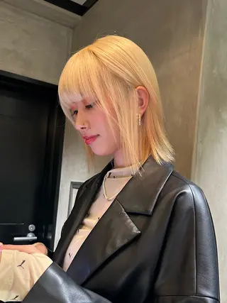 ミディアム カラー デザインカラー❤︎ イシイレイのヘアスタイル