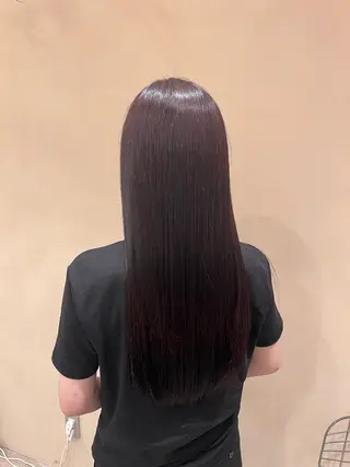 ロング カラー 阪本 安里のヘアスタイル
