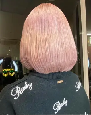 ミディアム welring hair salon所属・azusa/心斎橋/ ハイトーンカラーのヘアスタイル