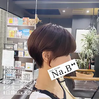ショート Hair design Na.B所属・ジユン 지윤のヘアスタイル