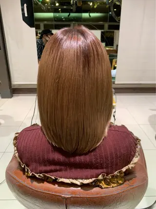 ミディアム ヘアアレンジ 🧶ブリーチカラー TERU🧶のヘアスタイル