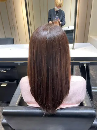 セミロング 🌈縮毛矯正.カラー しゅんすけ🌈のヘアスタイル