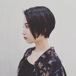 ショート 顔周りレイヤーカット 髪質改善代表西村功平のヘアスタイル