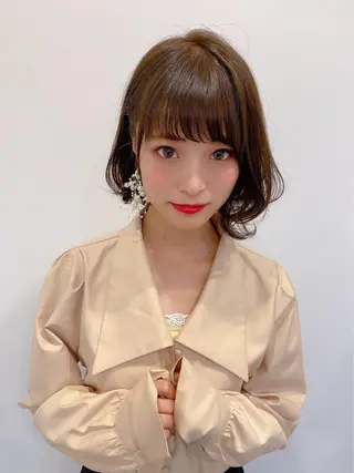 ショート カラー ヘアアレンジ 女性が憧れる ショート/角田愛和のヘアスタイル