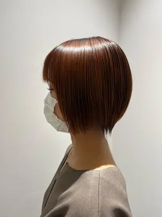 ショート カラー 髪質改善/縮毛矯正 艶カラー/珠聡のヘアスタイル