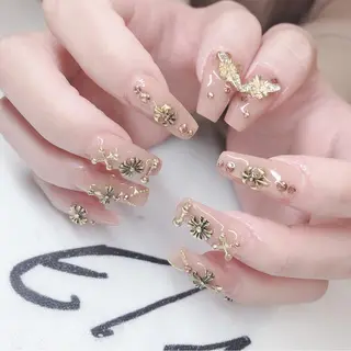 ネイル 🖤スカルプ R🖤のネイルデザイン