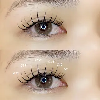 マツエク・マツパ Quni ☁️のマツエク・マツパデザイン