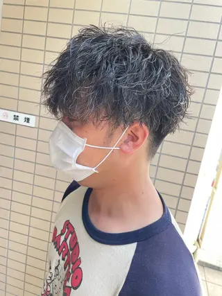 ショート パーマ メンズ 辻堂メンズ特化 YU-YAのヘアスタイル