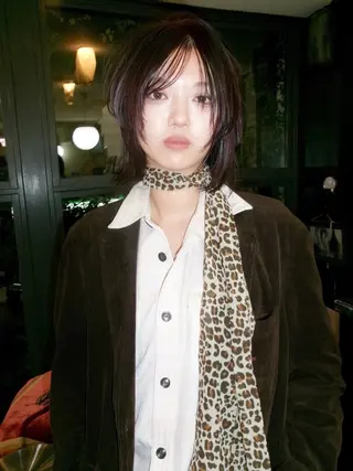 ミディアム カラー 早川 豪のヘアスタイル