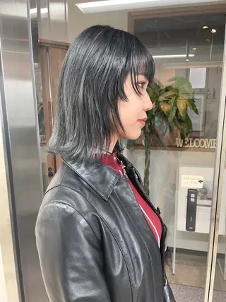 ミディアム カラー 髪質改善/ブリーチ 田代 龍我のヘアスタイル