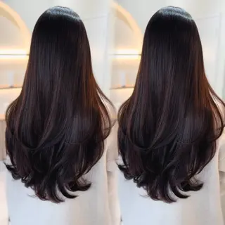 ロング 🩶レイヤー/艶髪/ 顔周り/韓国風/輝士のヘアスタイル