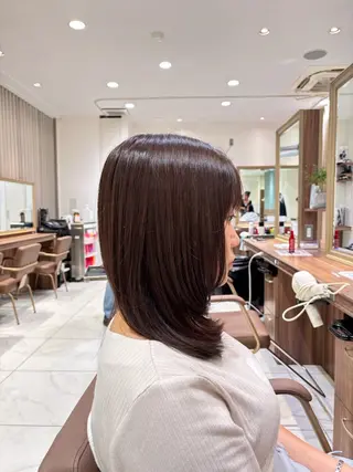 ミディアム 🌟縮毛矯正/髪質改 善🌟赤嶺智偉のヘアスタイル