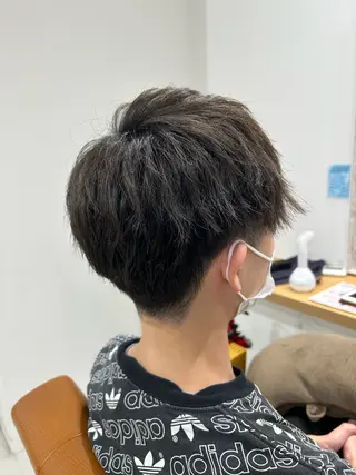 ショート ヘアアレンジ メンズ 山﨑 燦人のヘアスタイル