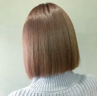 ショート レイヤーブリーチ特化 ホワイト専門/岸のヘアスタイル
