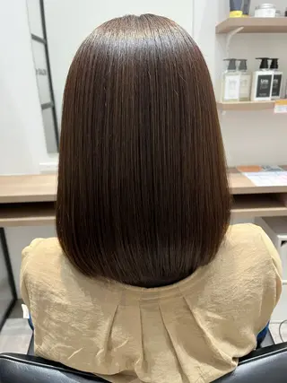 ミディアム カラー 髪質改善 心斎橋 /MICHIYAのヘアスタイル