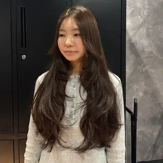 ロング 韓国・網紅 🦋HONOKA🦋のヘアスタイル