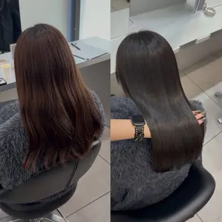 ロング 艶髪/縮毛矯正/ Core mikuaのヘアスタイル