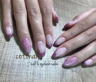 セミロング ネイル ツメトマツゲ .のネイルデザイン