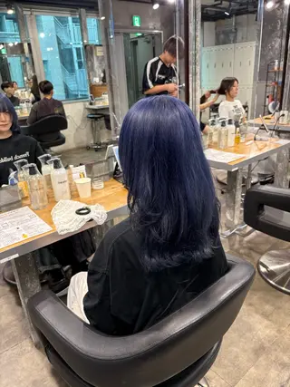 ロング カラー ハイトーンブロンド 横浜💞ミオのヘアスタイル