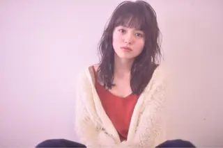 ロング パーマ メンズ 河井 史織のヘアスタイル