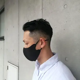 メンズ ショート 渡辺 愛枝/艶カラー🩵のヘアスタイル