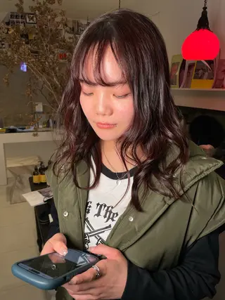 セミロング カラー 太田 妃香/岡崎美容室のヘアスタイル